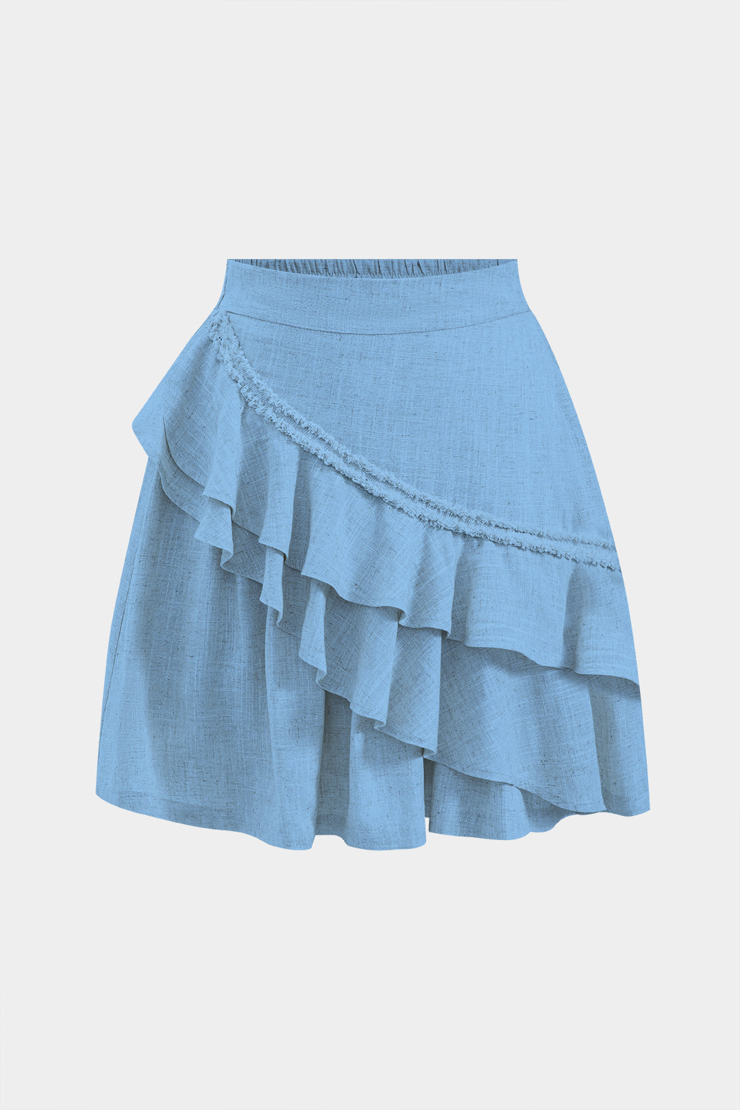 Linen Ruffle Skirt