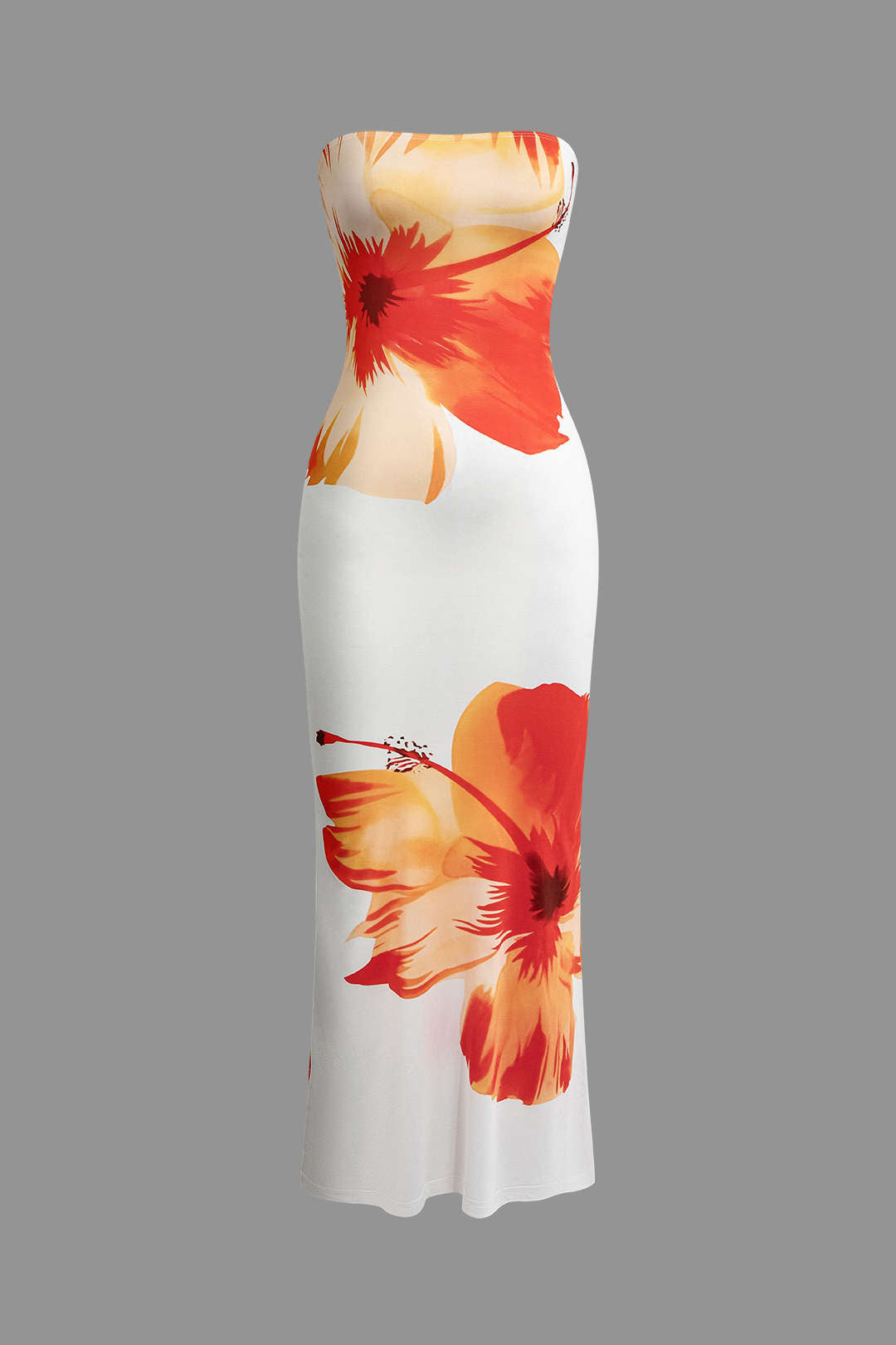 Robe longue bustier Sunny Floral Cascade