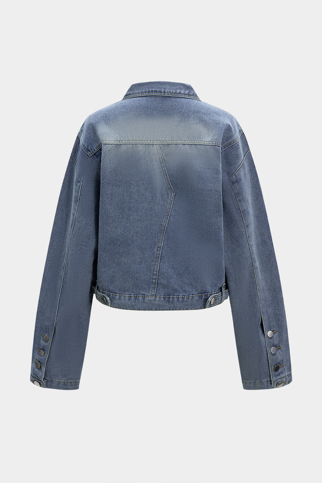 Denim Washed Button Jacket
