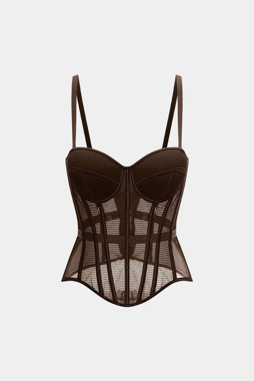 Mesh-Bustier-Korsett-Cami-Top